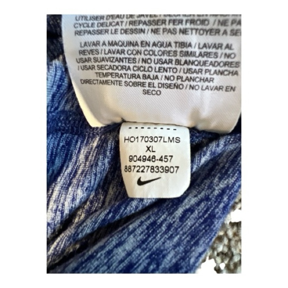 Nike Dri-FIT Heathered Blue Top - Picture 5 of 6